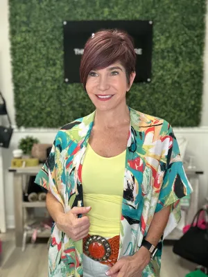 Abstract Floral Kimono