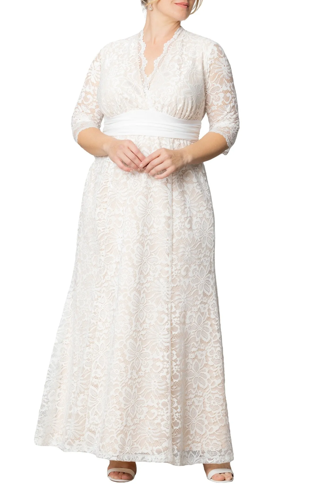 Amour Lace Wedding Gown - Plus