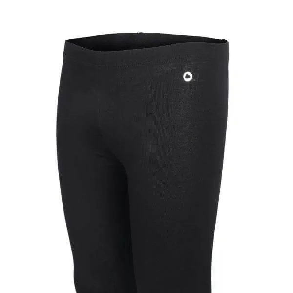 BIG GIRLS ELASTANE LEGGINGS - BLACK