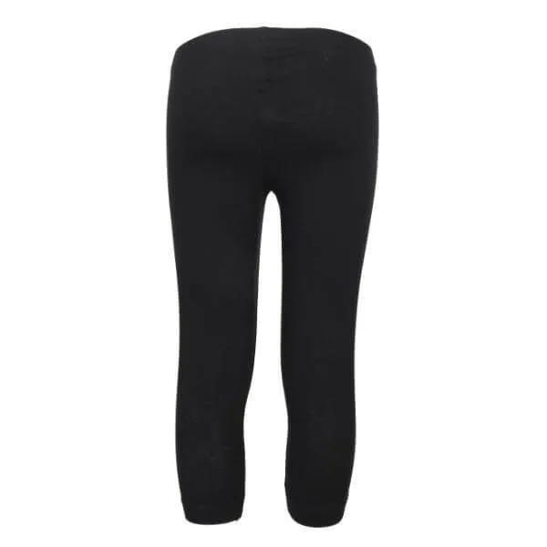 BIG GIRLS ELASTANE LEGGINGS - BLACK