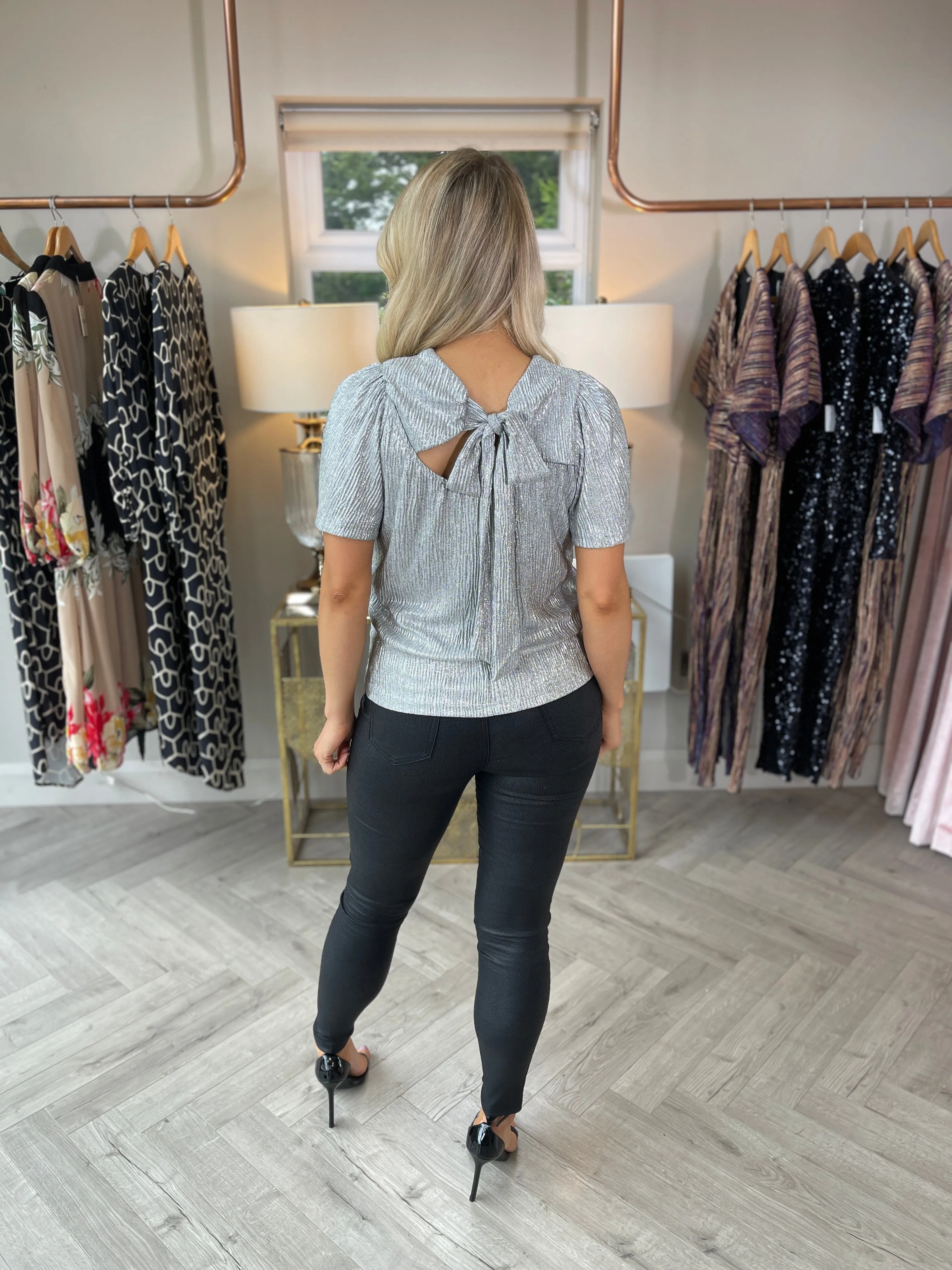 Cari Silver Top