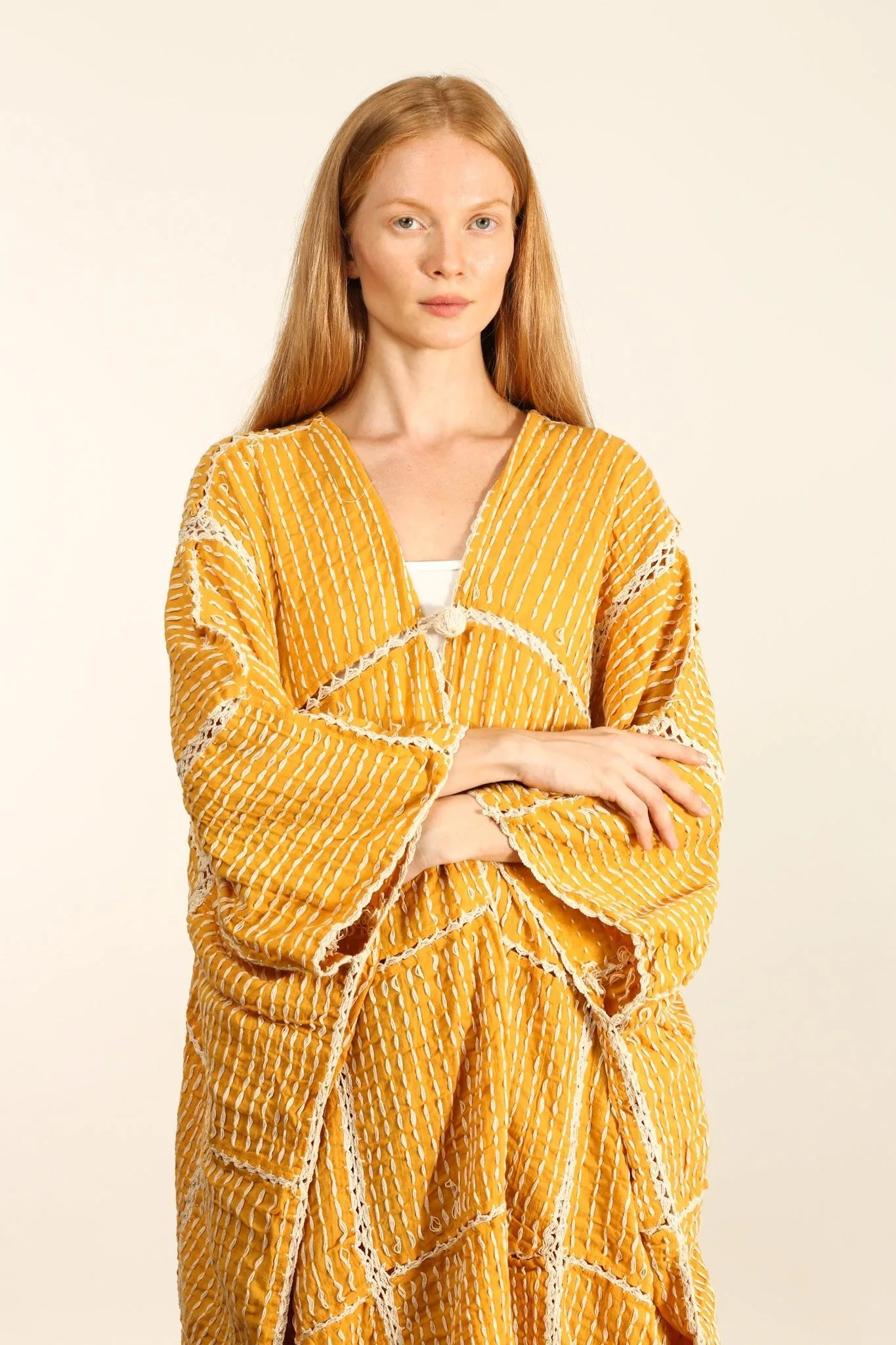 EMBROIDERED STITCH KIMONO LOLITA