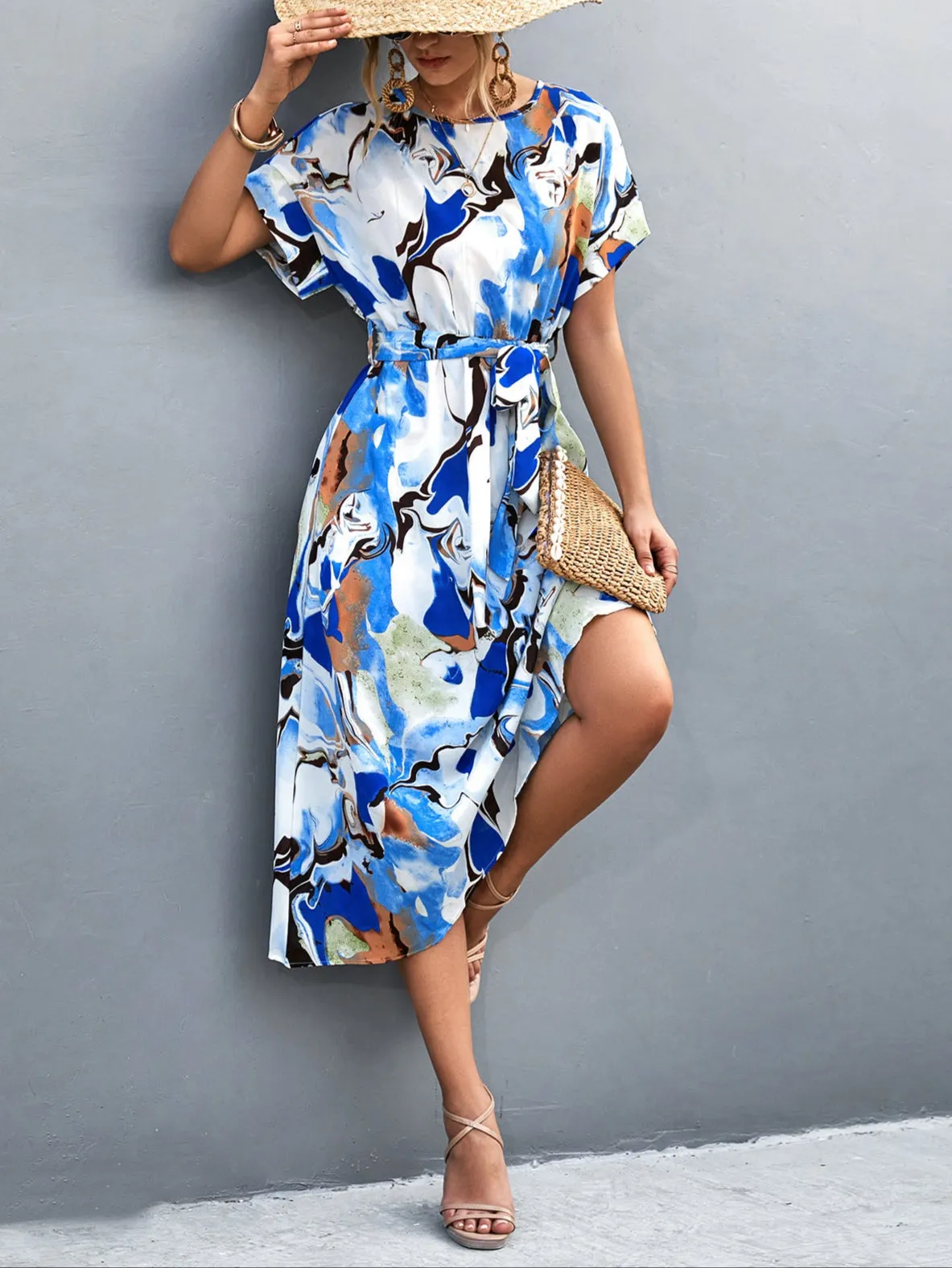 Fashion Backless Midi Dress