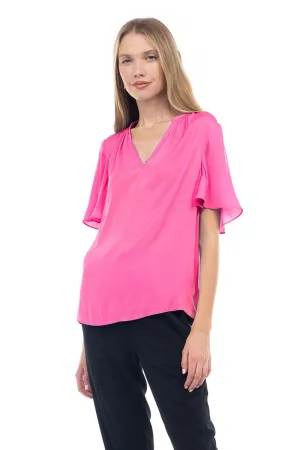 Flirty Satin Blouse