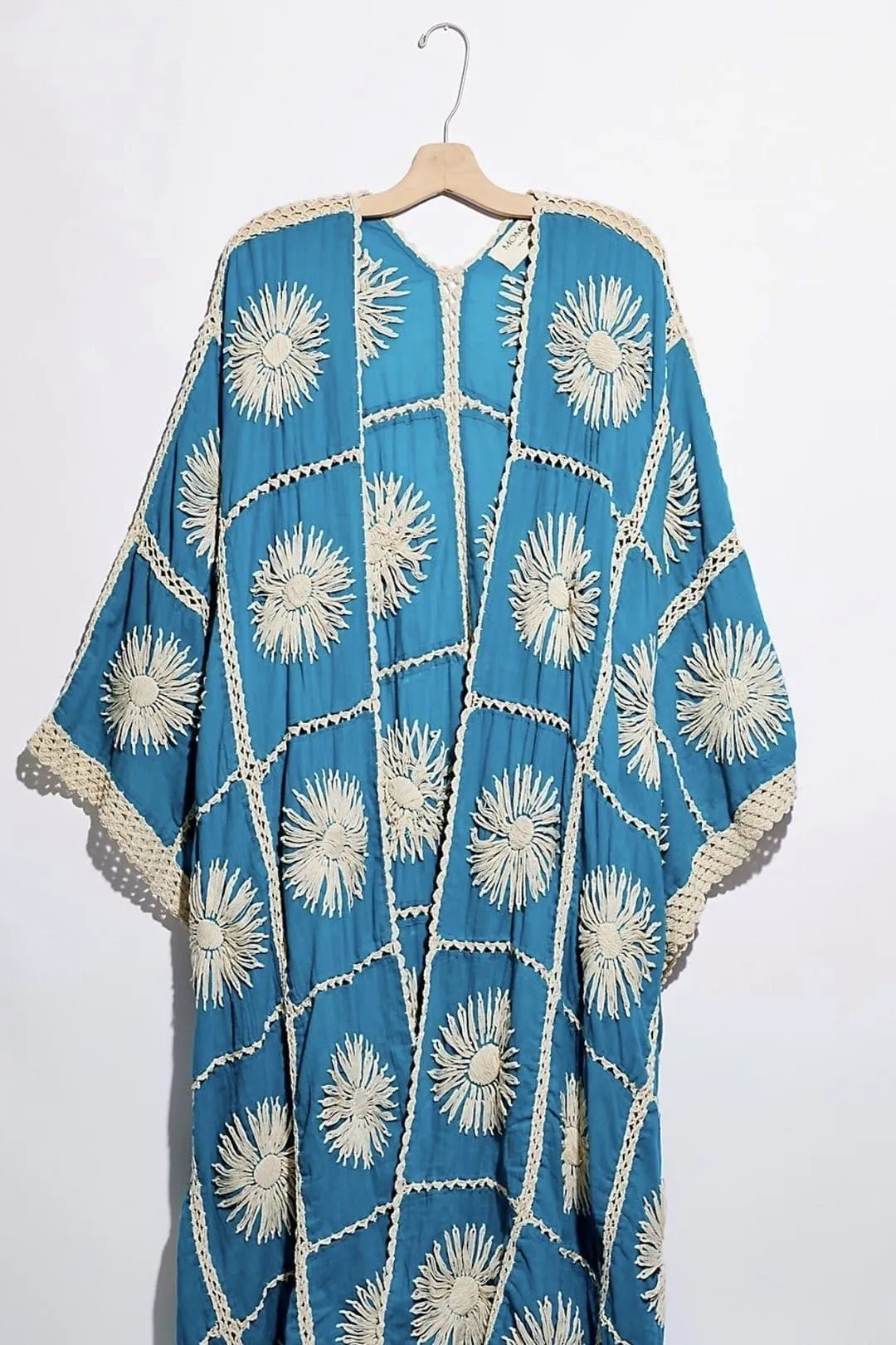 FLORA HAND CROCHET KIMONO DUSTER