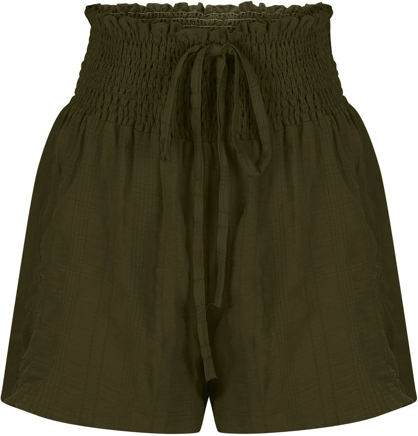 Flowy Shorts for Women 2025 Dressy Ruffle Hem High Waisted Wide Leg Shorts Casual Summer Beach Vacation Skorts