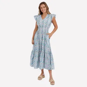 Foxwood Rosette Floral Maxi Dress (Multi)