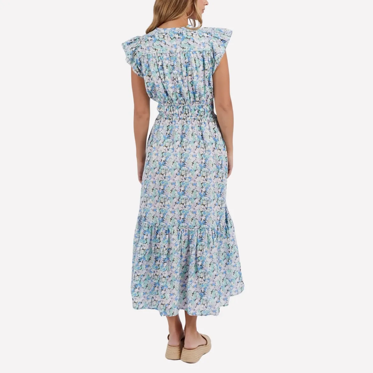 Foxwood Rosette Floral Maxi Dress (Multi)