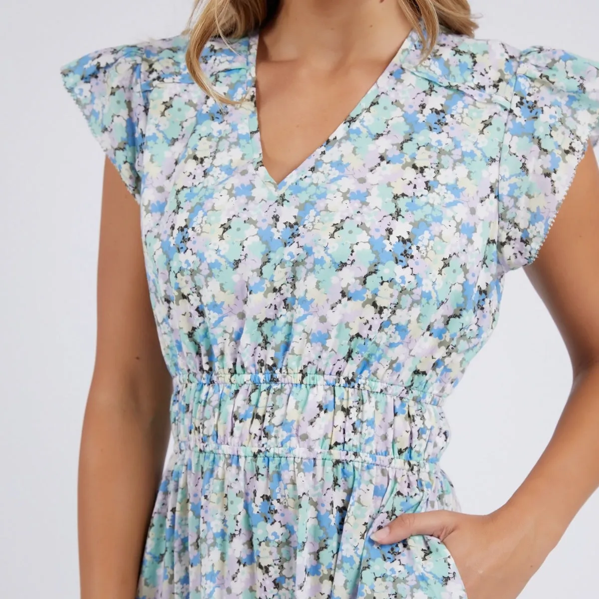 Foxwood Rosette Floral Maxi Dress (Multi)