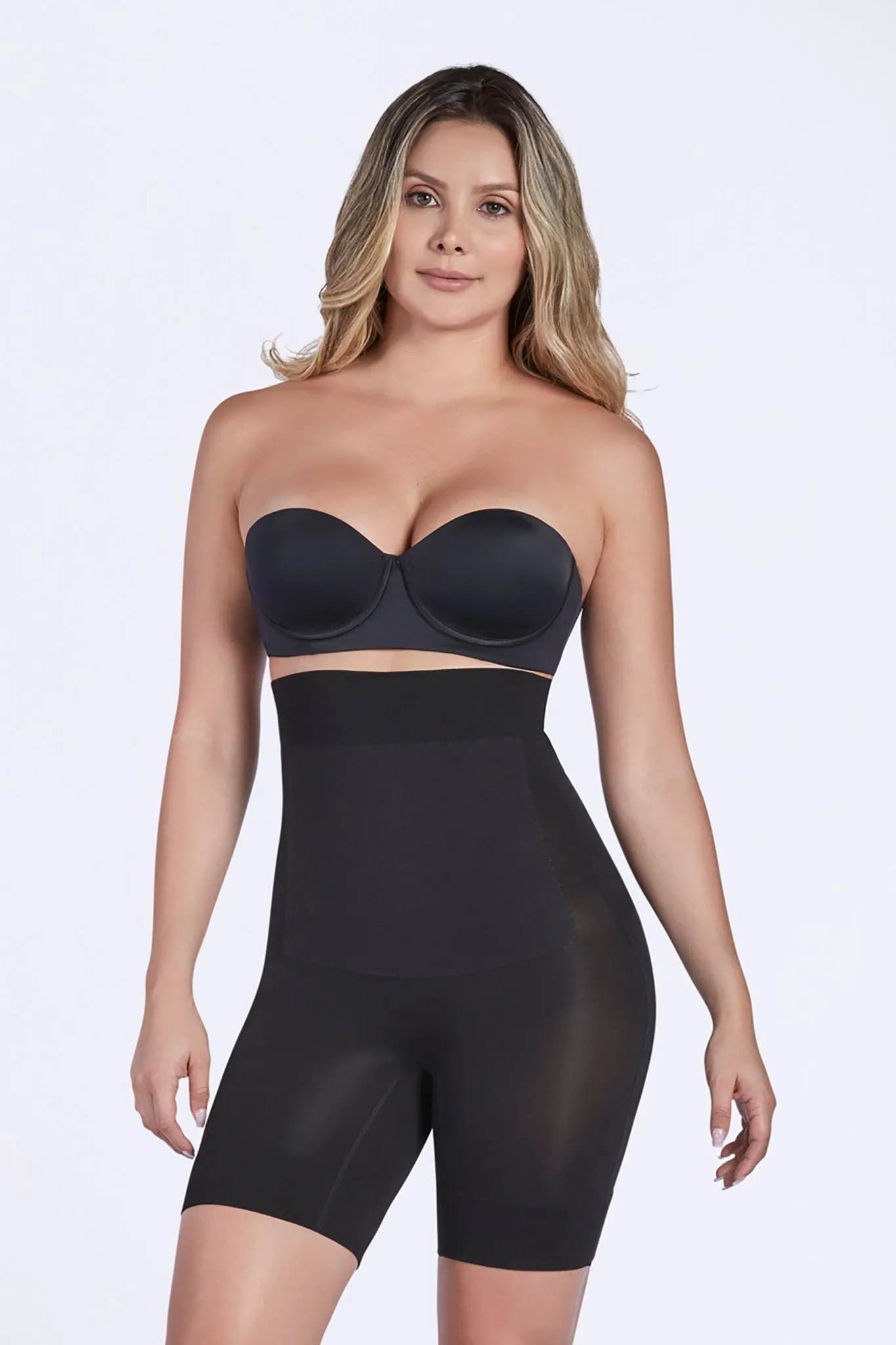 High waist thermal shorts