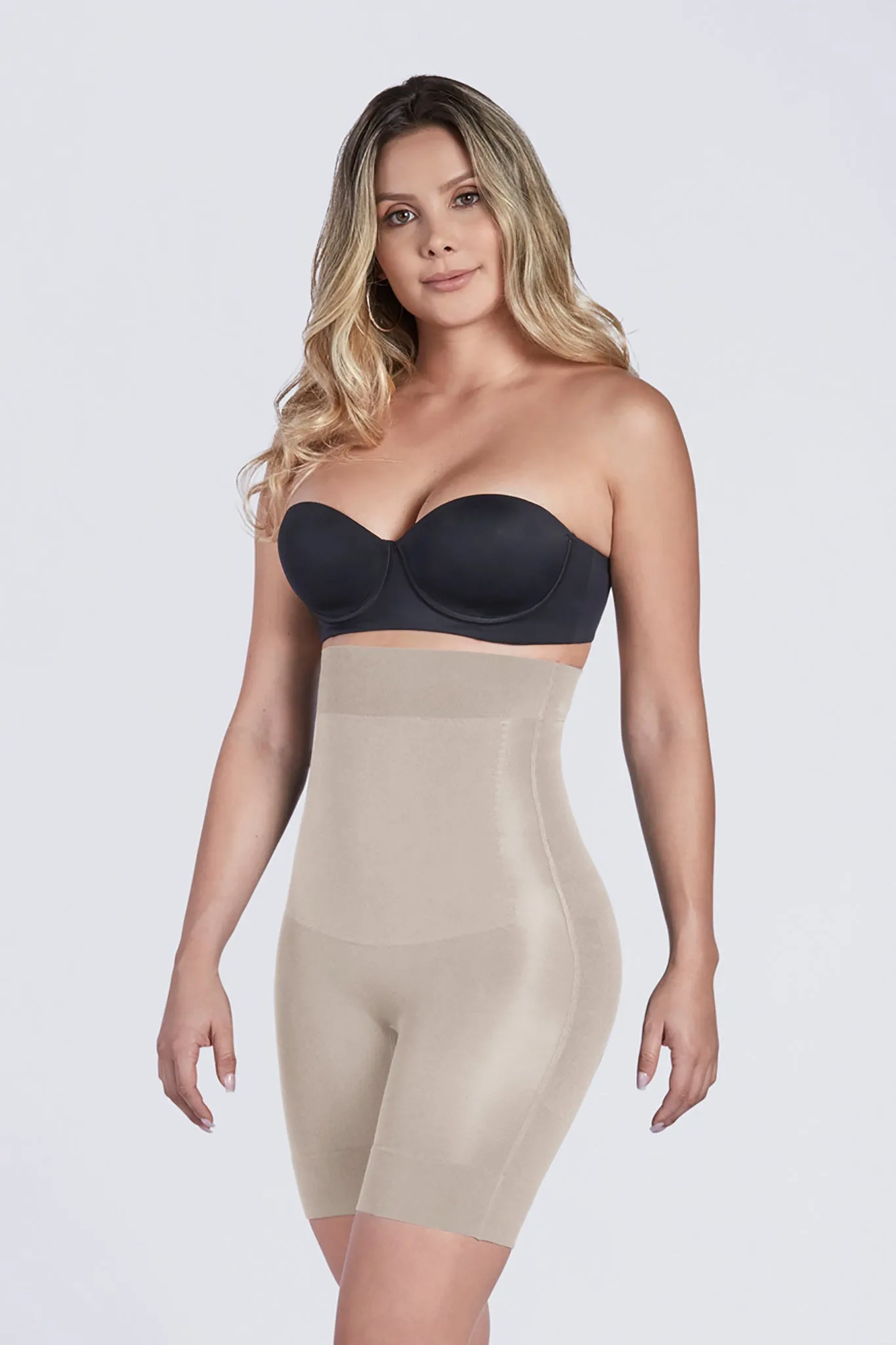 High waist thermal shorts