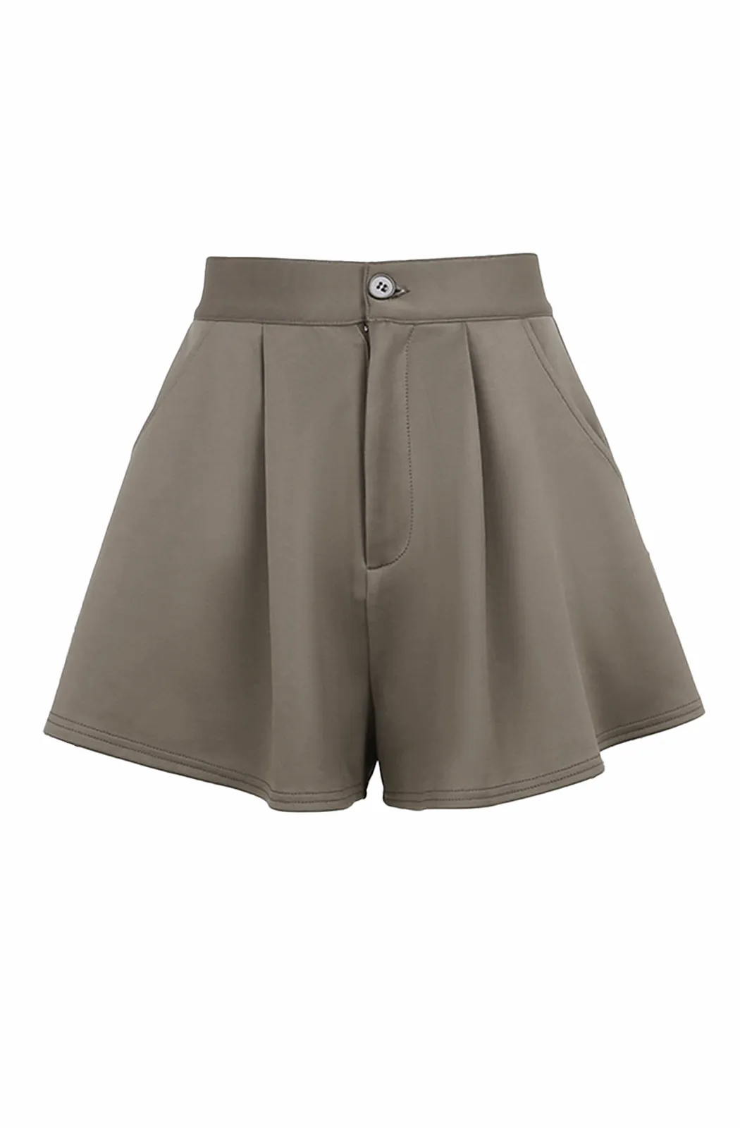 High waisted flared shorts