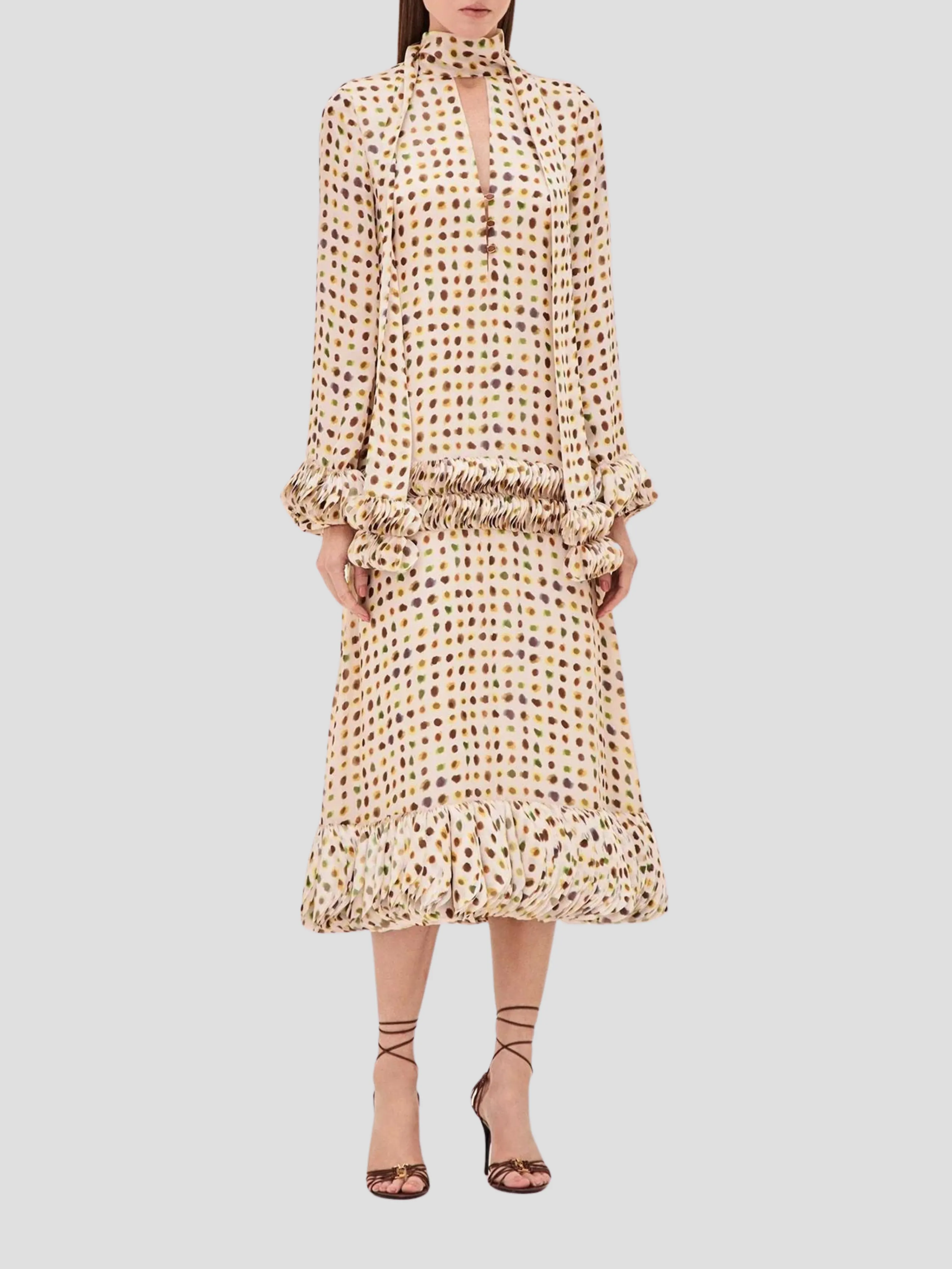 Hilana Painted Dot Dress