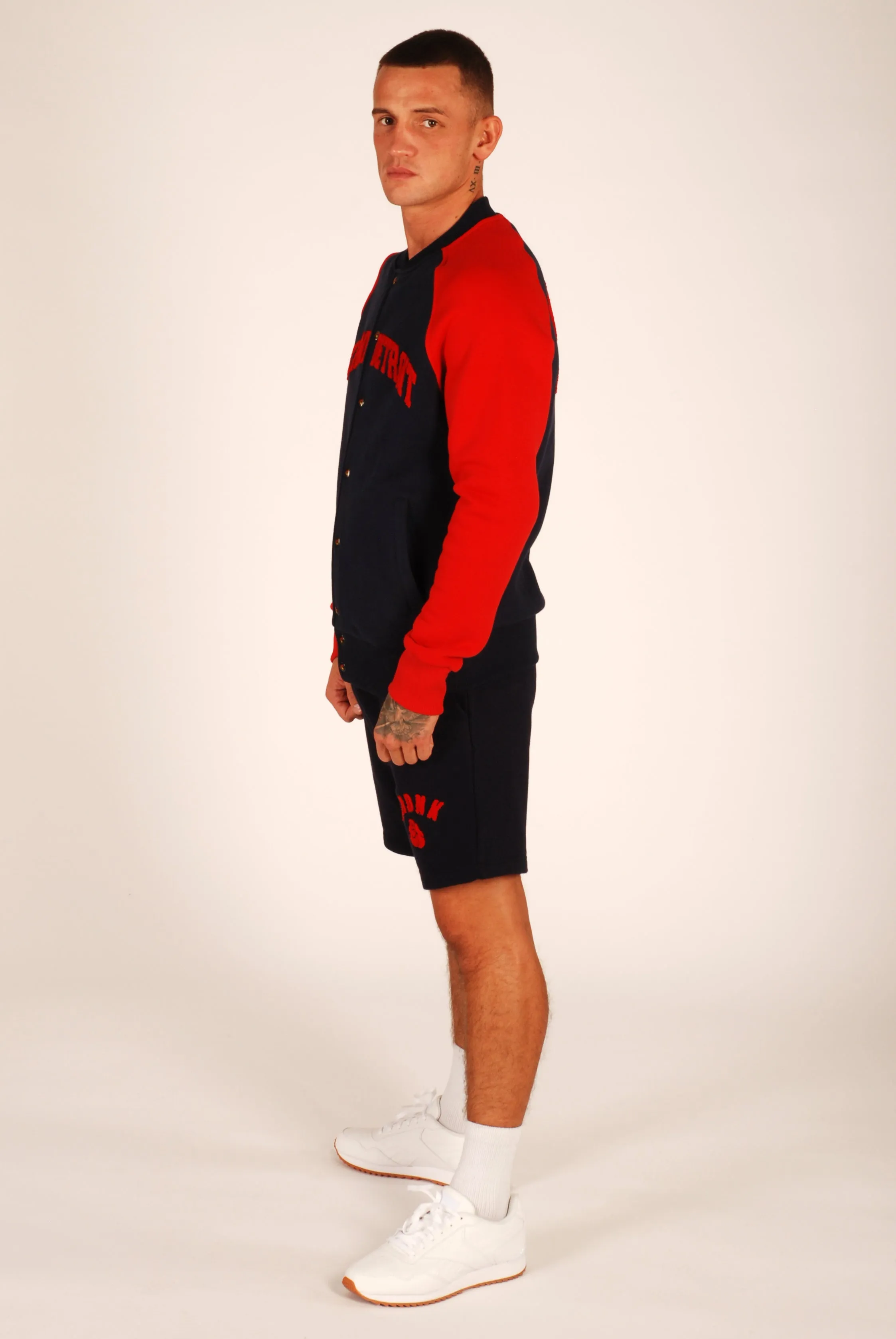 KRONK Detroit Sweatshirt Jacket Navy