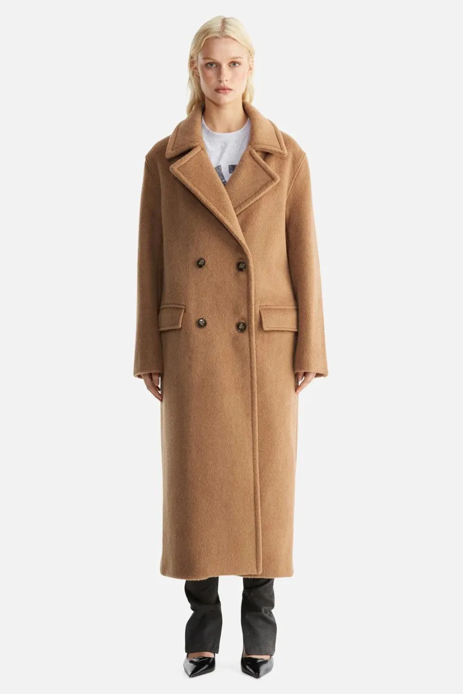 Lana Wool Coat Camel