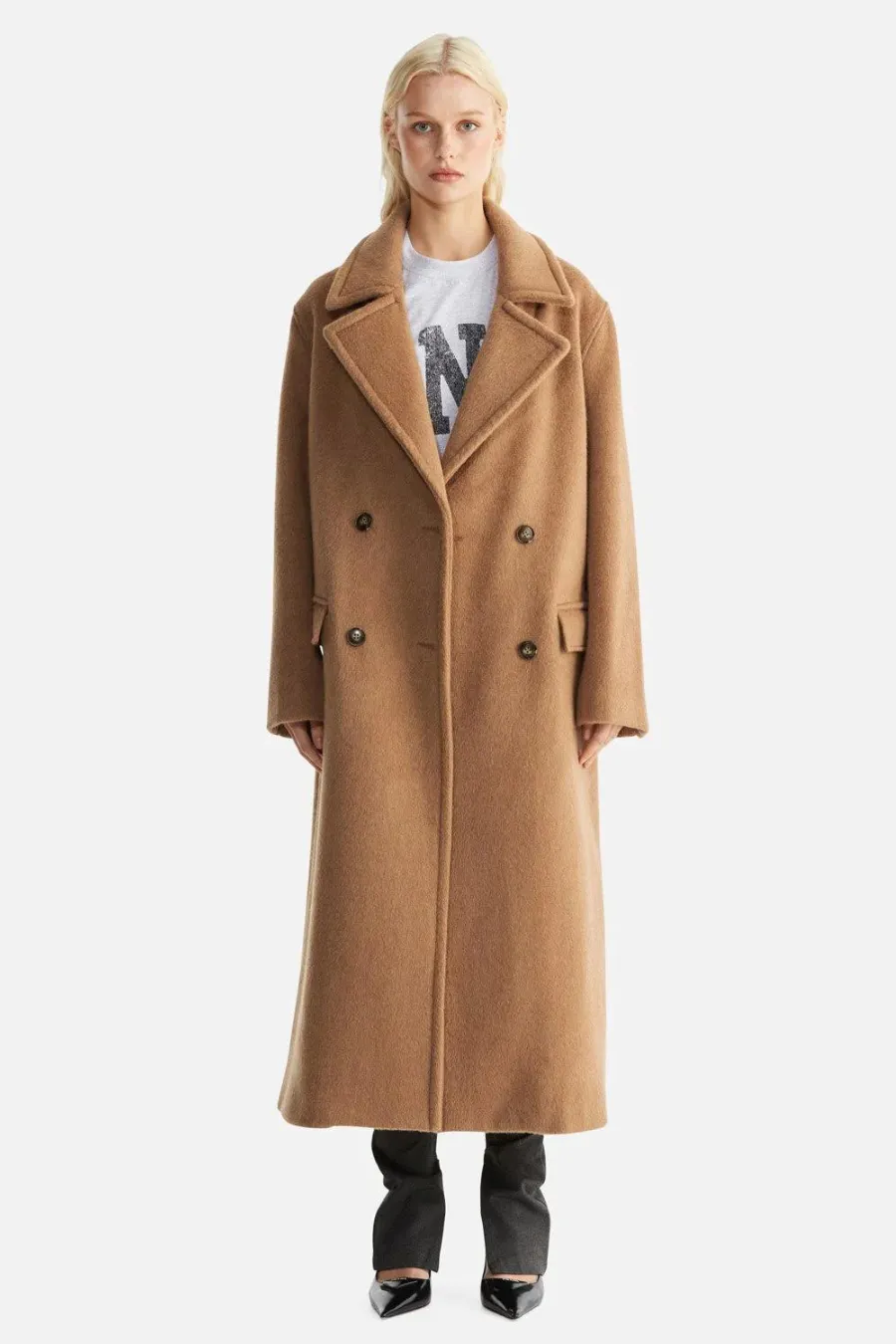Lana Wool Coat Camel