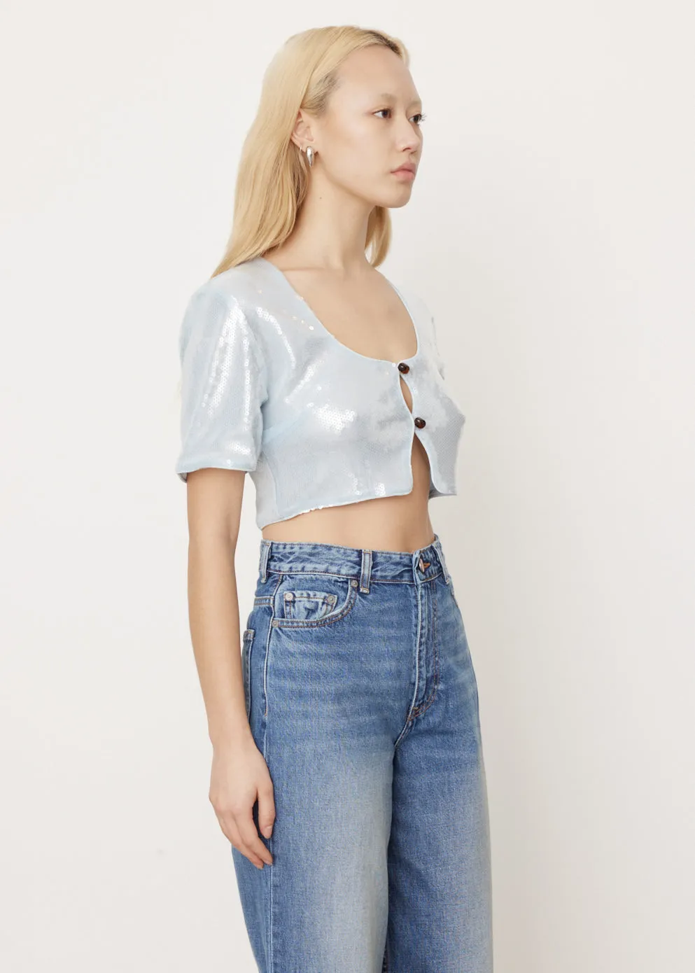 Light Sequins Blouse