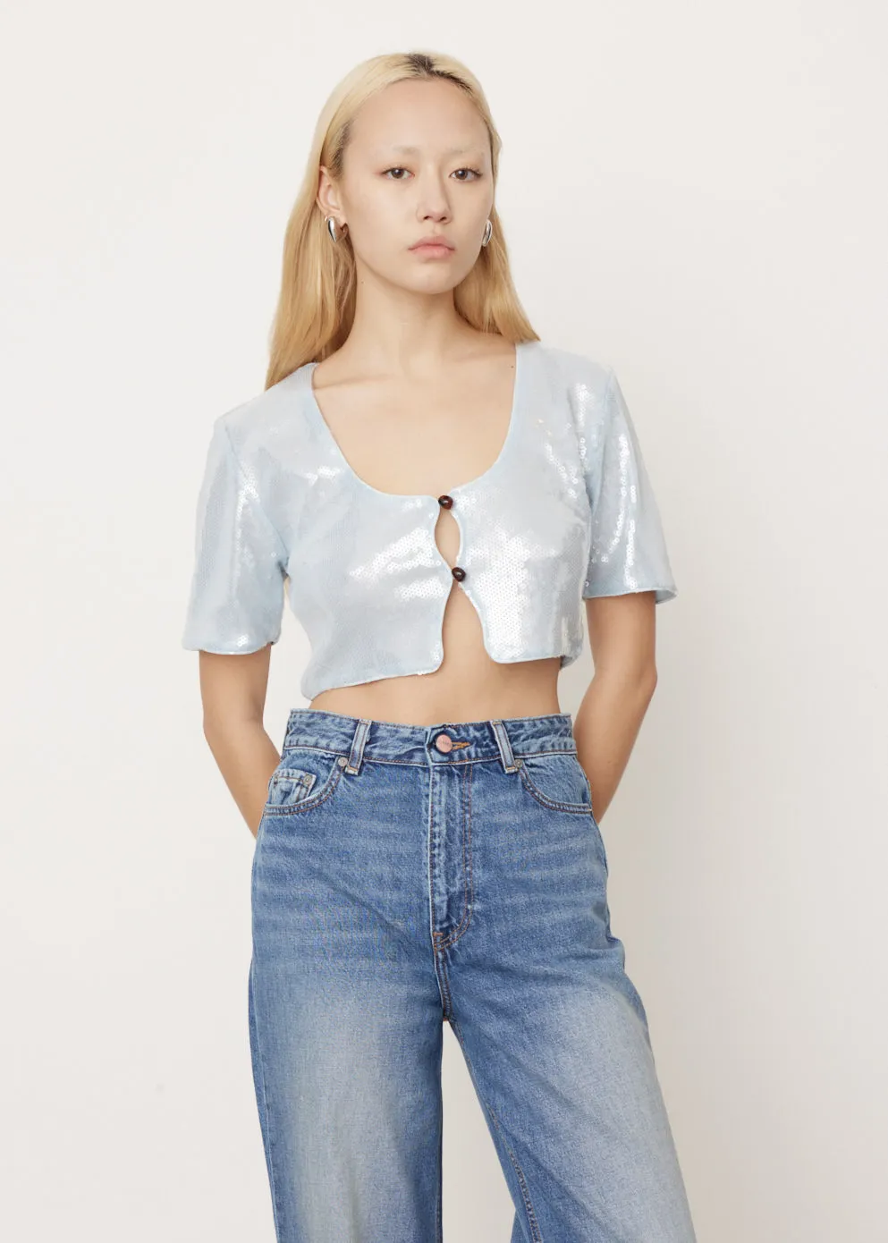 Light Sequins Blouse