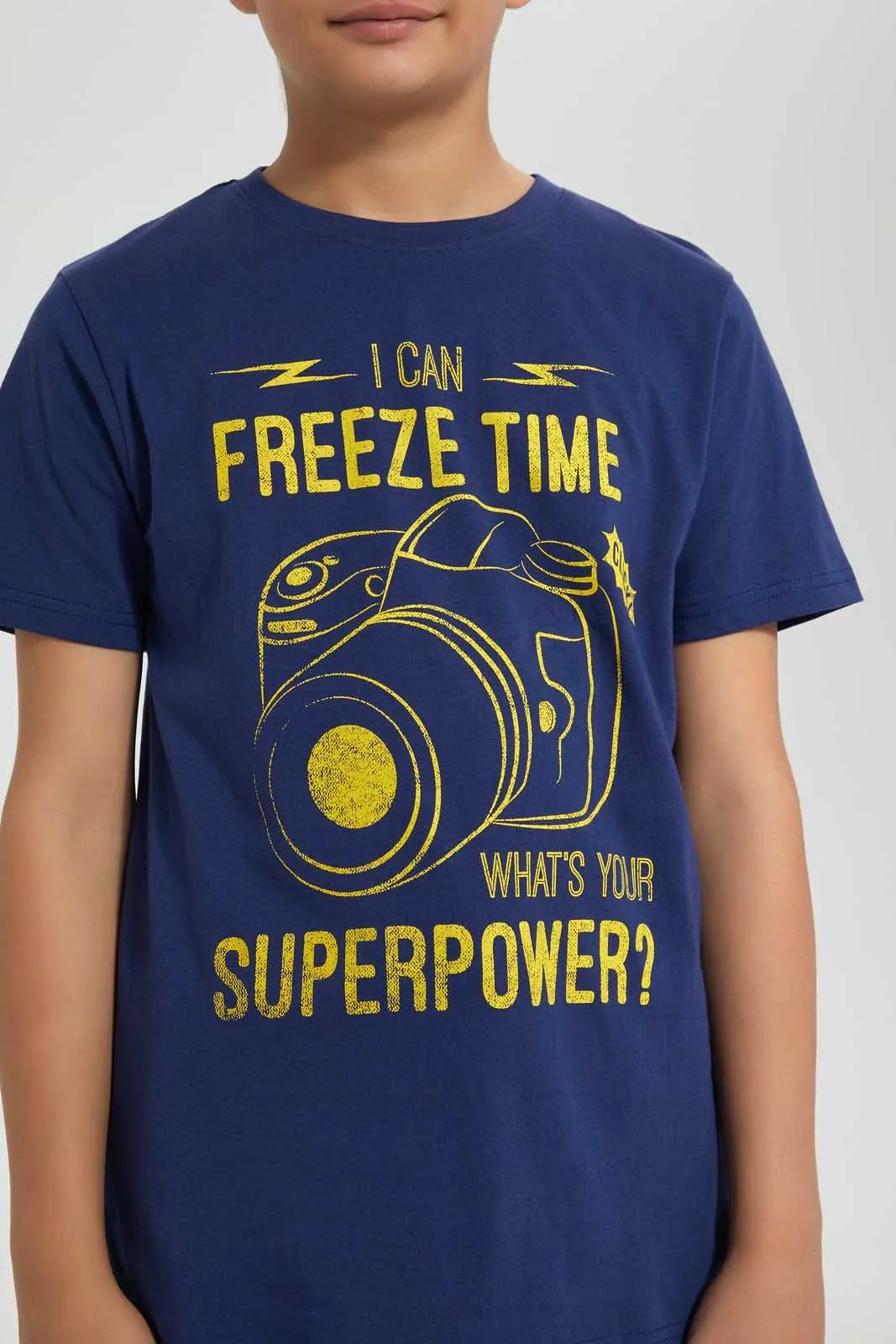 Navy Camera T-Shirt