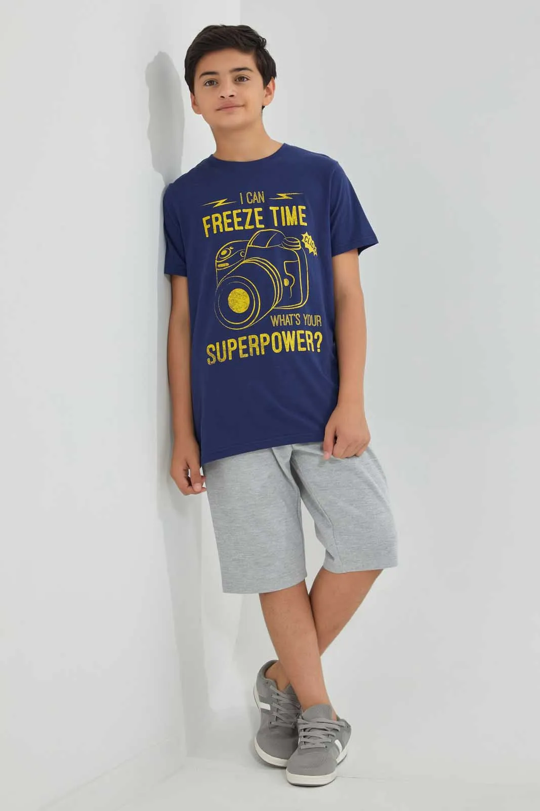 Navy Camera T-Shirt