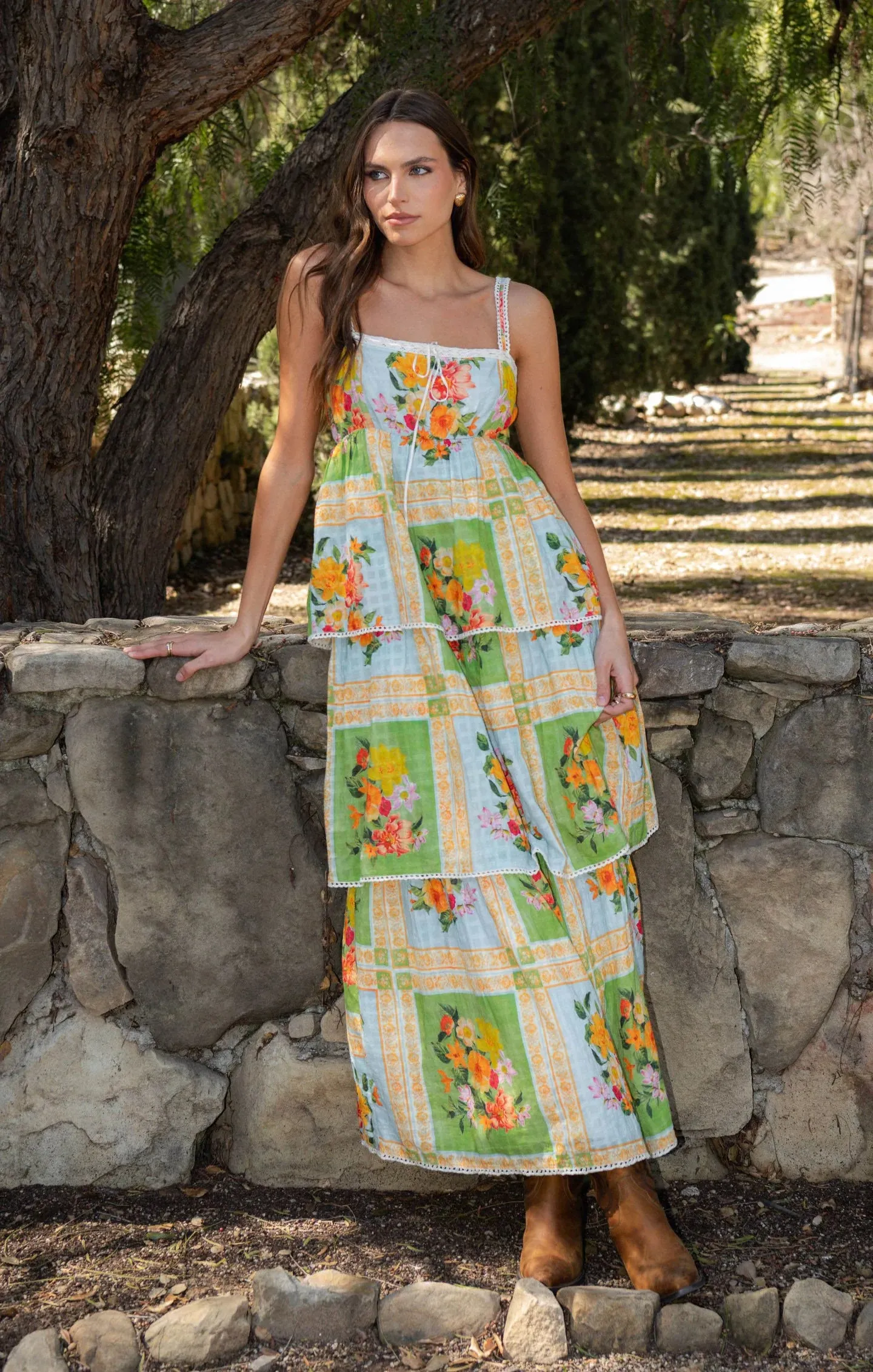 Peyton Midi Dress Country Bouquet