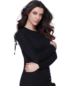 Sasha Tie Up Shoulder Pullover