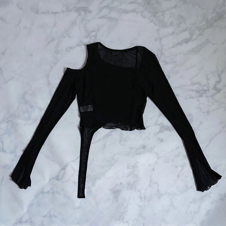 Soba Asymmetrical Mesh Top