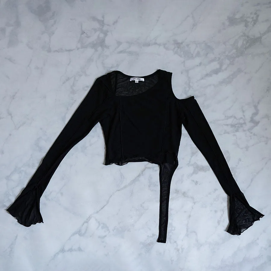 Soba Asymmetrical Mesh Top