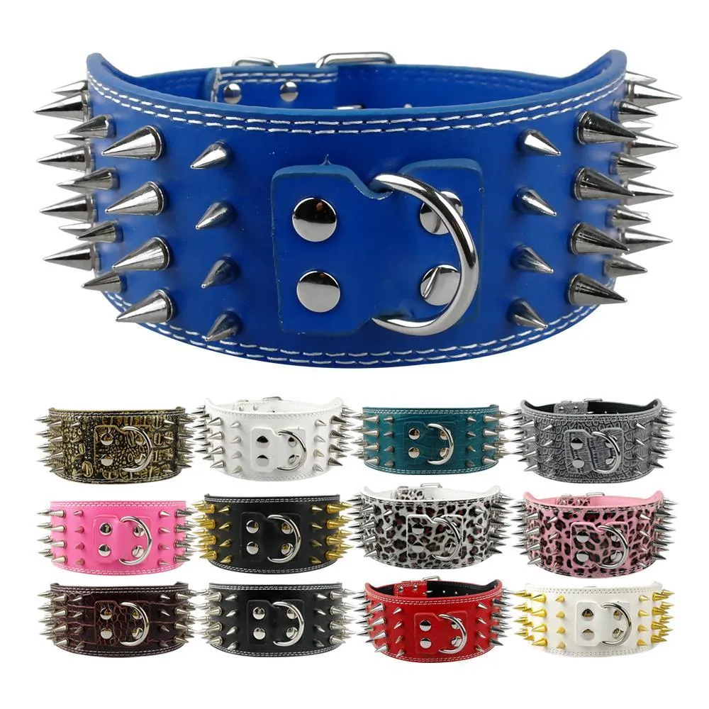 Studded Leather Dog Collar