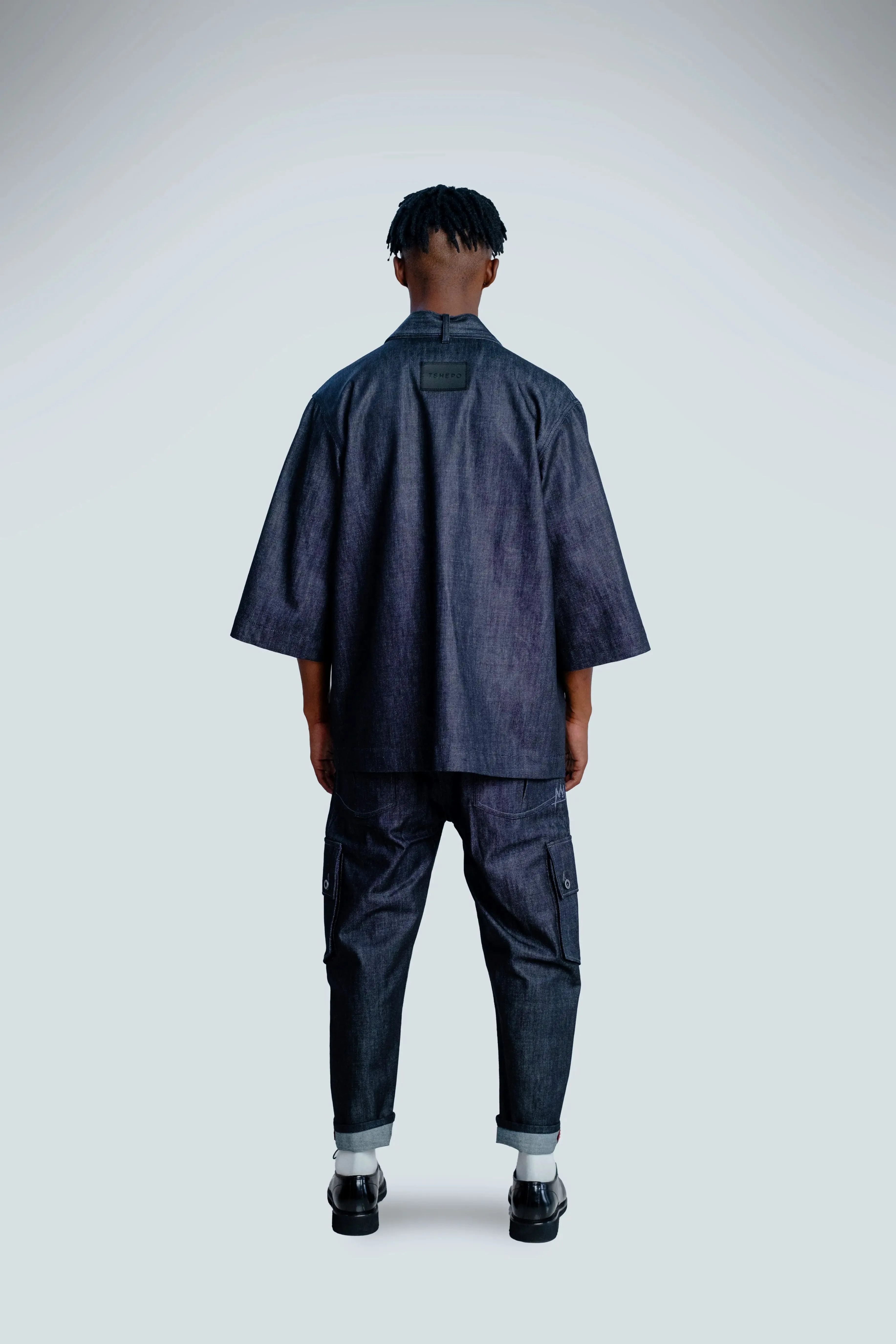 TSHEPO KIMONO, SILVER BLUE