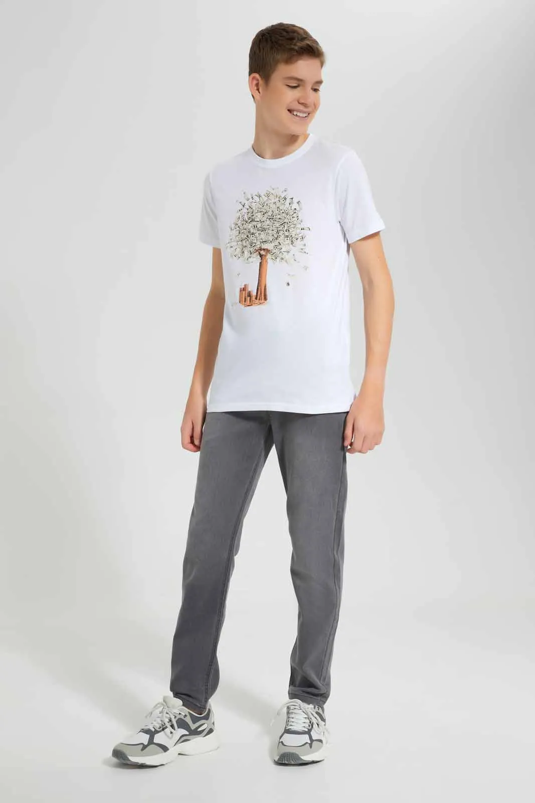 White Money Tree T-Shirt