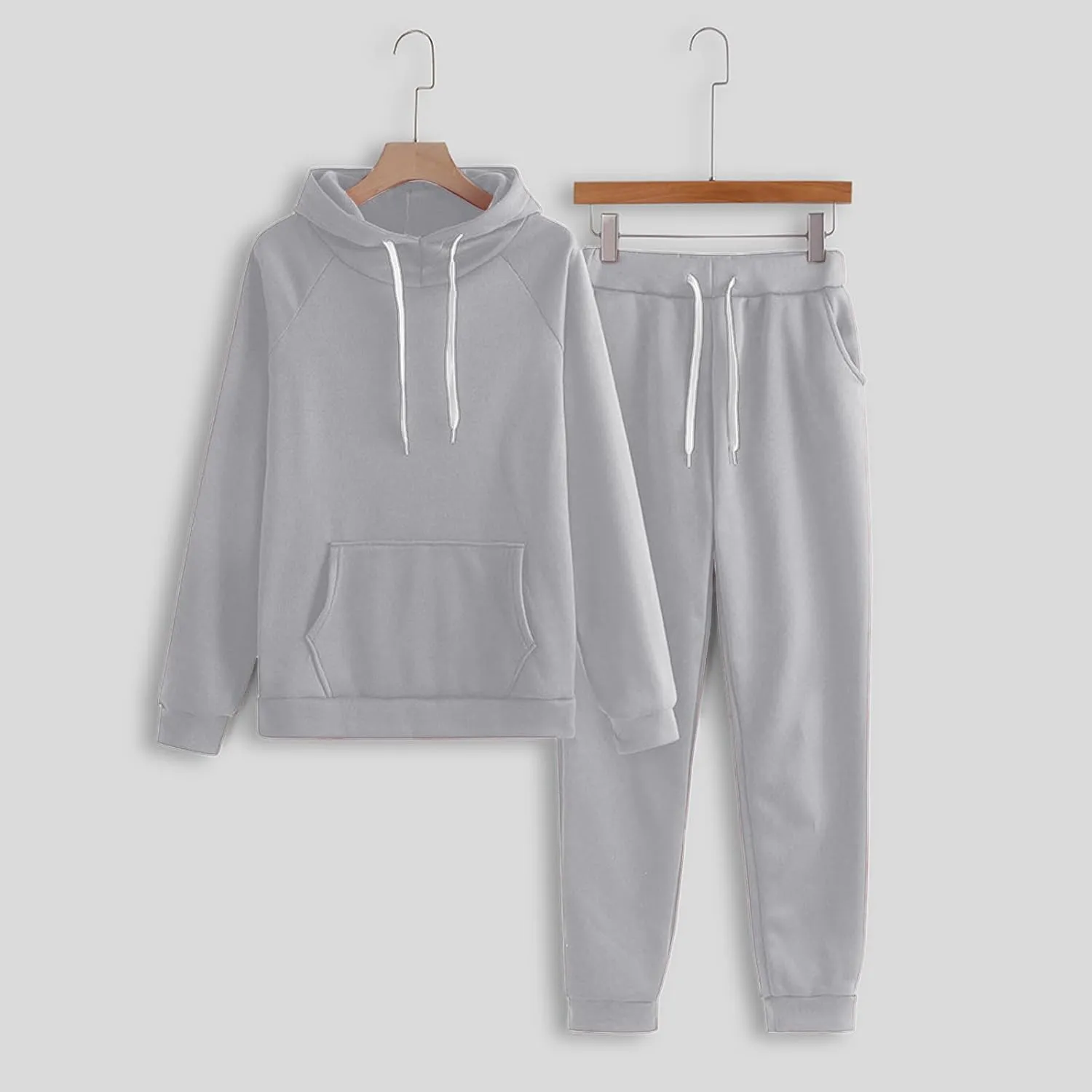 Women 2 Piece Outfits Long Sleeve V Neck Solid Color Travel Sweatshirt Baggy Fall Fashion Sweatpants Outfits