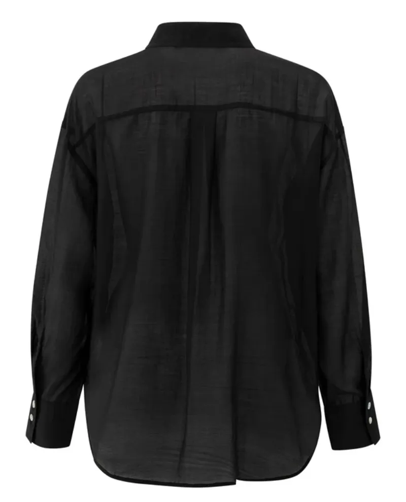 Yaya Phantom Long Sleeve Blouse